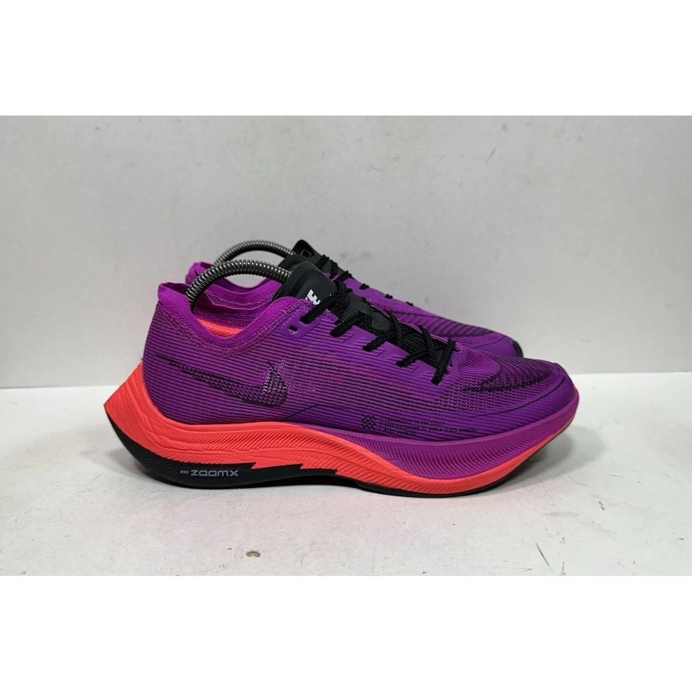 Nike ZoomX Vaporfly Next% 2 Womens Sz 9.5 Hyper Violet Black Running CU4123-501